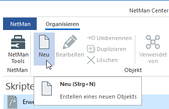 Erstellen eines neuen Objekts