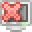 Monitor mit rotem Kreuz