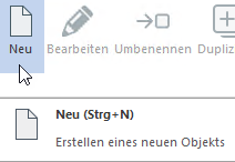 Neues Objekt im NetMan Center anlegen