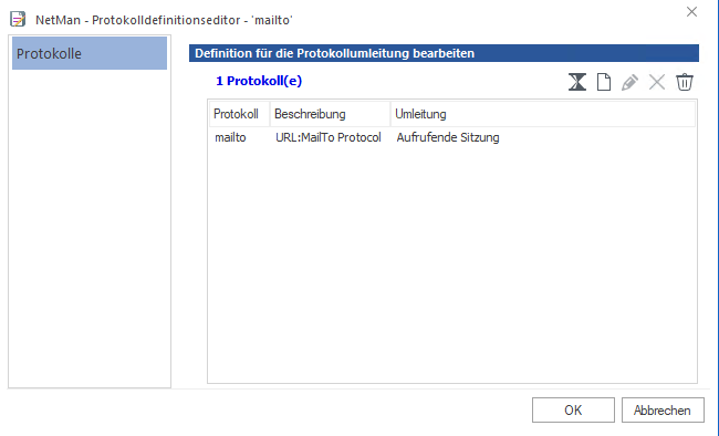 Editor für Protokolldefinitionen